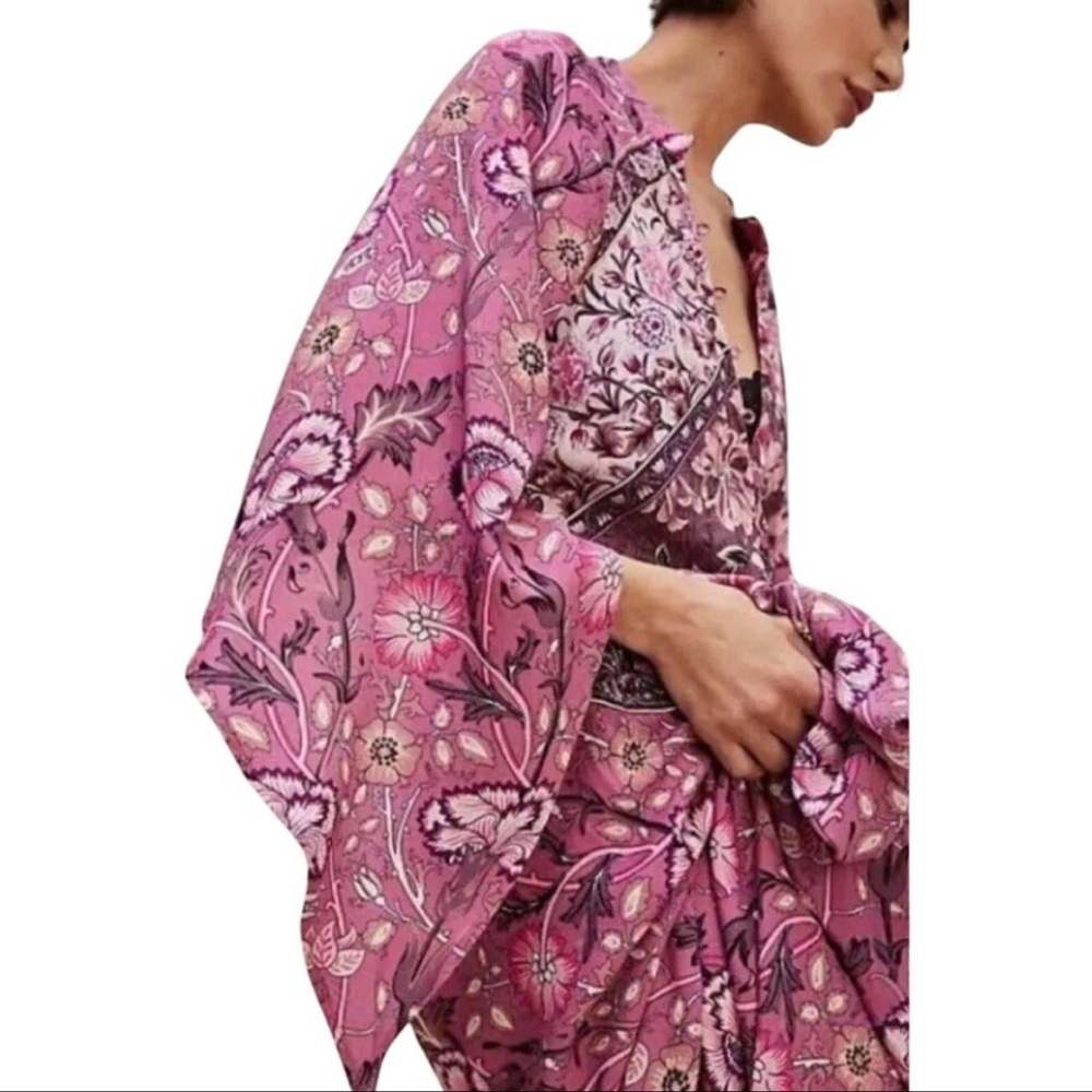 FREE PEOPLE Jen's Pirate Booty Baroque Hyacinth Maxi Size L New w/o Tag $289 SOO - Picture 8 of 12